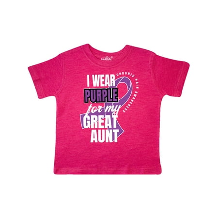Inktastic Chronic Pain I Wear Purple For My Great Aunt Gift Toddler Boy or Toddler Girl T-Shirt
Inktastic Chronic Pain I Wear Purple For My Great Aunt Gift Toddler Boy or Toddler Girl T-Shirt