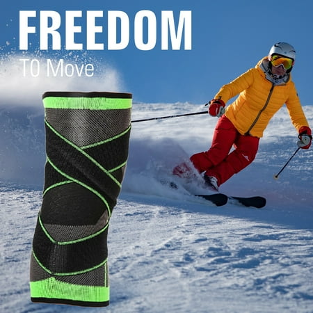 Kisingrit 3D Woven Knee Pads Nylon Material Soft and Breathable Sports Accessories to the Knees 1 Pack