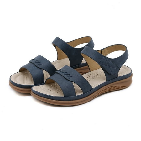 Cathalem Fashion Women Summer Hook Loop Casual Open Toe Wedges Soft Bottom Breathable Shoes Sandals Womens Arch Support Sandals Blue 8.5
Cathalem Fashion Women Summer Hook Loop Casual Open Toe Wedges Soft Bottom Breathable Shoes Sandals Womens Arch Support Sandals Blue 8.5