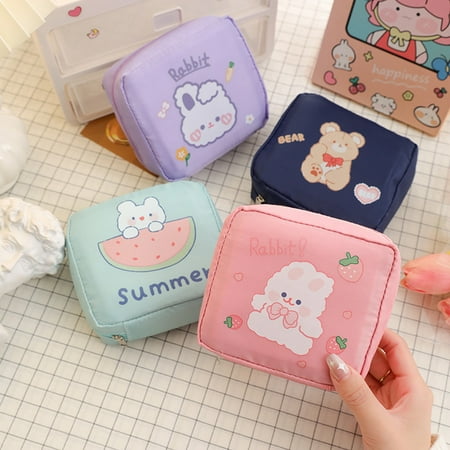 Wanwan Sanitary Napkin Storage Bag Washable Zipper Design Easy to Carry Cartoon Pattern Dust-proof Storage Mini Cute Tampon Pouch for Travel
Wanwan Sanitary Napkin Storage Bag Washable Zipper Design Easy to Carry Cartoon Pattern Dust-proof Storage Mini Cute Tampon Pouch for Travel