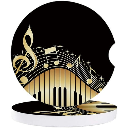 KXMDXA Elegant Musical Notes Piano Key Music Set of 6 Car Coaster for Drinks Absorbent Ceramic Stone Coasters Cup Mat with Cork Base for Home Kitchen Room Coffee Table Bar Decor
KXMDXA Elegant Musical Notes Piano Key Music Set of 6 Car Coaster for Drinks Absorbent Ceramic Stone Coasters Cup Mat with Cork Base for Home Kitchen Room Coffee Table Bar Decor