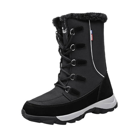 Qufokar Warm Snow Boots for Women Size 11 Insulated Snow Boots Women On Fashion Winter Women Snow Boots Mid Tube Flat Non Slip Round Toe Lace Up Solid Color Plush Warm And Comfortable Outdoor
Qufokar Warm Snow Boots for Women Size 11 Insulated Snow Boots Women On Fashion Winter Women Snow Boots Mid Tube Flat Non Slip Round Toe Lace Up Solid Color Plush Warm And Comfortable Outdoor