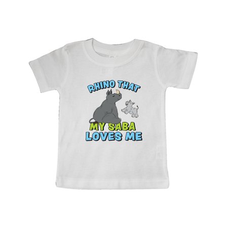 Inktastic Rhino That My Saba Loves Me with Cute Rhinos Gift Baby Boy or Baby Girl T-Shirt
Inktastic Rhino That My Saba Loves Me with Cute Rhinos Gift Baby Boy or Baby Girl T-Shirt