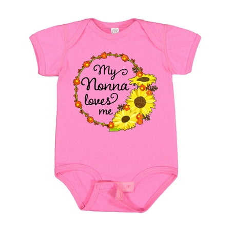 Inktastic My Nonna Loves Me with Sunflower Wreath Gift Baby Boy or Baby Girl Bodysuit
Inktastic My Nonna Loves Me with Sunflower Wreath Gift Baby Boy or Baby Girl Bodysuit