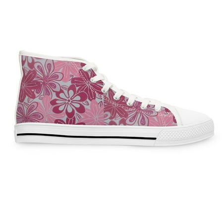 Fruitpunch Art Deco Flower Skate Women s High Top Sneakers