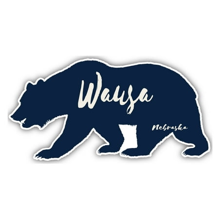 Wausa Nebraska Souvenir 3x1.5-Inch Fridge Magnet Bear Design