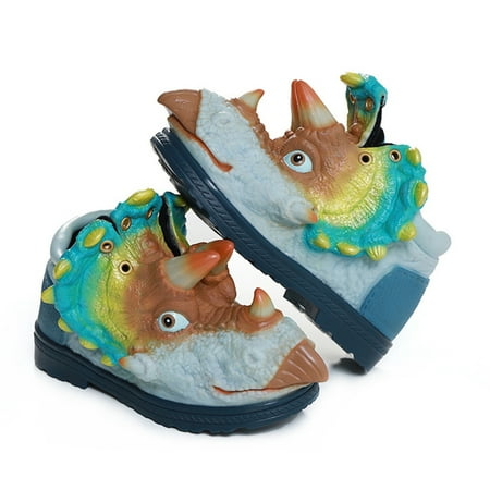 Triceratops Kids Shoes Winter Warm 3D Dinosaur Soft and Comfortable Shoes for Children Blue 28
Triceratops Kids Shoes Winter Warm 3D Dinosaur Soft and Comfortable Shoes for Children Blue 28