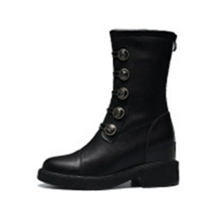 Harsuny Womens Work Slip Resistant Mid Calf Boots Waterproof Chunky Heel Walking Fashion Leather Boot Black 7.5
Harsuny Womens Work Slip Resistant Mid Calf Boots Waterproof Chunky Heel Walking Fashion Leather Boot Black 7.5