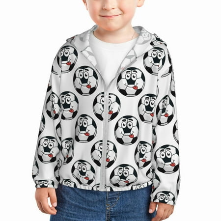 Lukts Happy Football Print Children s Long-Sleeved Sun Protection Clothing Hooded Sweatshirts for Boys and Girls Outdoor Sports-18 Months
Lukts Happy Football Print Children s Long-Sleeved Sun Protection Clothing Hooded Sweatshirts for Boys and Girls Outdoor Sports-18 Months