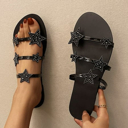 Fashion Womens Casual Shoes Breathable Indoor Flat Outdoor Leisure Slippers Black 7.5
Fashion Womens Casual Shoes Breathable Indoor Flat Outdoor Leisure Slippers Black 7.5