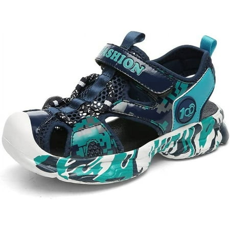 KAQ Boys Sandals Closed Toe Kids Outdoor Sandals Summer Sandals Sport Water Sandals for Boys/Girls