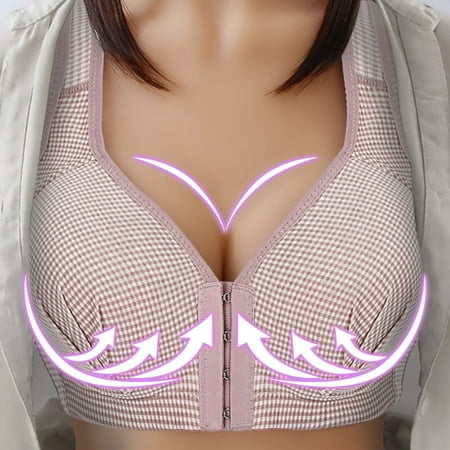 Outfmvch Women Bra Women Yoga Sports Front Closure Extra-Elastic Breathable Lace Trim Bra Underwear Pink 90
Outfmvch Women Bra Women Yoga Sports Front Closure Extra-Elastic Breathable Lace Trim Bra Underwear Pink 90