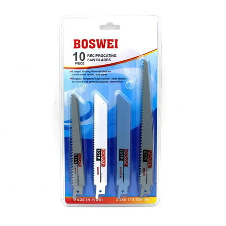 10PCS Saber Saw Blade Carbide Steel Reciprocating Saw Blade Heavy Duty Metal Wood Plastic Universally Compatible Cutting Blade for Electric Saw
10PCS Saber Saw Blade Carbide Steel Reciprocating Saw Blade Heavy Duty Metal Wood Plastic Universally Compatible Cutting Blade for Electric Saw