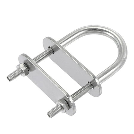 Uxcell Round U-Bolt M4x24mmx62mm 304 Stainless Steel Polished 2 Sets