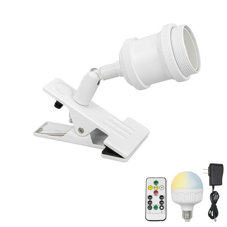FSLiving Remote Control Clamp Lamp with Rechargeable Battery Operated LED E26 Bulb Retro Design Dimmable Timing White Clip Lighting for Bedsides Shelf Bookshelf Splint Billboards Corners - 1 Light
FSLiving Remote Control Clamp Lamp with Rechargeable Battery Operated LED E26 Bulb Retro Design Dimmable Timing White Clip Lighting for Bedsides Shelf Bookshelf Splint Billboards Corners - 1 Light