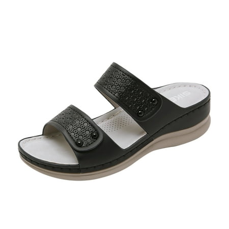 VerPetridure Women s Sandals Casual Summer New Thick Soled Round Toe Slope Heel Sandals For Women s Hollow Casual Sandals
VerPetridure Women s Sandals Casual Summer New Thick Soled Round Toe Slope Heel Sandals For Women s Hollow Casual Sandals