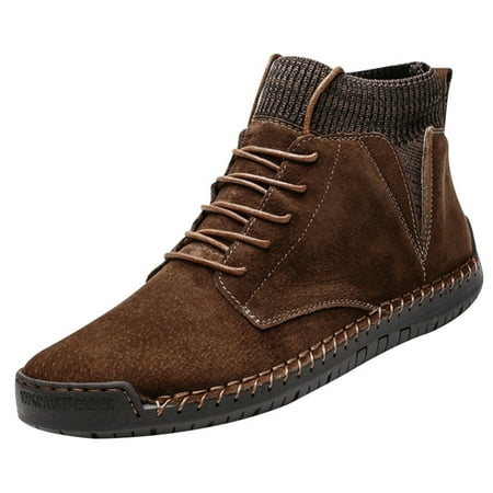 Ankle Boots Breathable Synthetic Leather Non-slip Front Lace up Round Toe Shoes for Men 39
Ankle Boots Breathable Synthetic Leather Non-slip Front Lace up Round Toe Shoes for Men 39