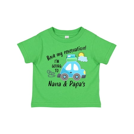 Inktastic Book My Reservation! I m Going to Nana and Papa s Gift Toddler Boy or Toddler Girl T-Shirt
Inktastic Book My Reservation! I m Going to Nana and Papa s Gift Toddler Boy or Toddler Girl T-Shirt