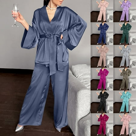Pajamas For Women Plus Size Women Summer Fashion Casual V-neck Sleepwear Two Piece Set Pockets Pajama Sets Lingerie for Women Clearance
Pajamas For Women Plus Size Women Summer Fashion Casual V-neck Sleepwear Two Piece Set Pockets Pajama Sets Lingerie for Women Clearance