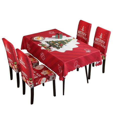 Christmas Tablecloth for Rectangle Tables Waterproof Polyester Chair Covers Cartoon Santa Snowman Table Cloth
Christmas Tablecloth for Rectangle Tables Waterproof Polyester Chair Covers Cartoon Santa Snowman Table Cloth