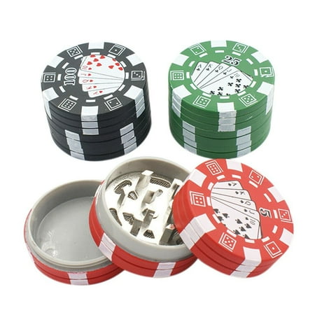 Counter Tobacco Herb Spice Grinder 3 Piece Herbal Smoke Chromium Crusher