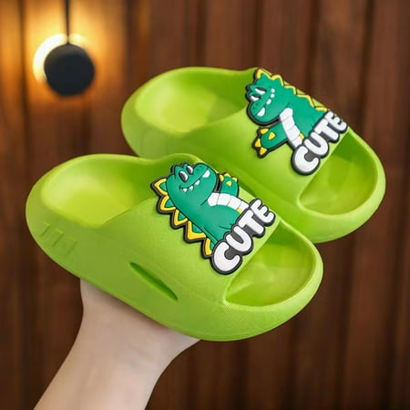 Boys Girls Cartoon Dinosaur Slides Casual Lightweight Non-slip Slippers For Bathroom Shower Open Toe House Shoes For Toddler Kids Summer
Boys Girls Cartoon Dinosaur Slides Casual Lightweight Non-slip Slippers For Bathroom Shower Open Toe House Shoes For Toddler Kids Summer