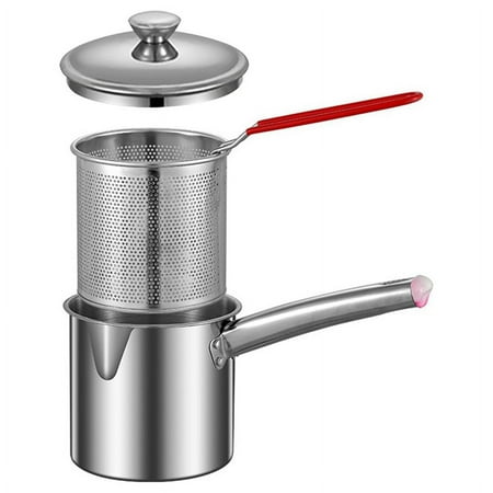 Deep Fryer Pot Small Fryer Pot Multipurpose Stainless Steel Baskets Wear-Resistant Pan Deep Fryer Cooking Pot for Home
Deep Fryer Pot Small Fryer Pot Multipurpose Stainless Steel Baskets Wear-Resistant Pan Deep Fryer Cooking Pot for Home