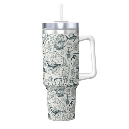 Lukts Vintage Sailboats for 40OZ Ice Cup with Handle Stainless Steel Vacuum Insulated Cup Suitable for Indoor and Outdoor Activities
Lukts Vintage Sailboats for 40OZ Ice Cup with Handle Stainless Steel Vacuum Insulated Cup Suitable for Indoor and Outdoor Activities
