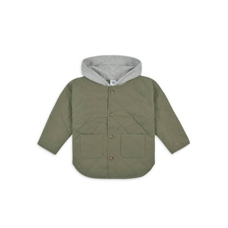 Gerber Toddler Boy Hooded Quilted Jacket Sizes 12M- 5T