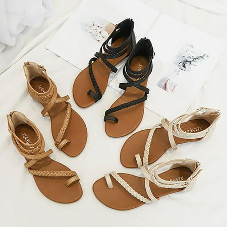 Aayomet Women Sandals Women s New Fairy Versatile Open Toe Large Pair Skirt Roman Shoes Brown 10
Aayomet Women Sandals Women s New Fairy Versatile Open Toe Large Pair Skirt Roman Shoes Brown 10