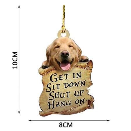 Huaai Double-sided Car Dog Pendant Car Key Backpack Accessories Pendant B