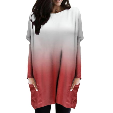 koaiezne Women Casual Gradient Dress Round Neck Splice Long Sleeve Pocket Long Shirt Top Cotton Pajama Tops Women Lace Tee Shirts for Women
koaiezne Women Casual Gradient Dress Round Neck Splice Long Sleeve Pocket Long Shirt Top Cotton Pajama Tops Women Lace Tee Shirts for Women