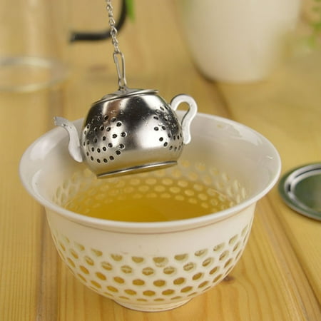 xinhuadsh Tea Strainer Anti-rust Tea Pot Shape Metal Mesh Infuser Spice Flower Strainer Filter Beautiful Practical for Indoor
xinhuadsh Tea Strainer Anti-rust Tea Pot Shape Metal Mesh Infuser Spice Flower Strainer Filter Beautiful Practical for Indoor