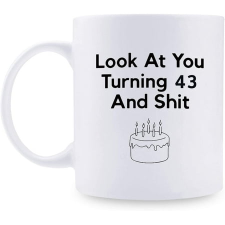 43rd Birthday Gifts for Women - 1976 Birthday Gifts for Women 43 Years Old Birthday Gifts Coffee Mug for Mom Wife Friend Sister Her Colleague Coworker - 11oz
43rd Birthday Gifts for Women - 1976 Birthday Gifts for Women 43 Years Old Birthday Gifts Coffee Mug for Mom Wife Friend Sister Her Colleague Coworker - 11oz