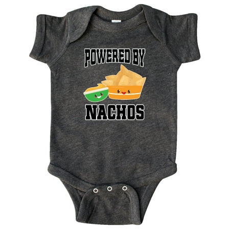 Inktastic Powered by Nachos Gift Baby Boy or Baby Girl Bodysuit