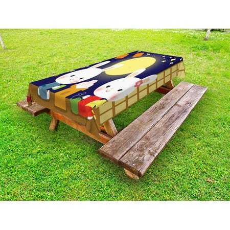 Anime Outdoor Tablecloth Little Bunnies Enjoying Tsukimi Japan Moon Watching Festival Traditional Event Party Decorative Washable Fabric Picnic Tablecloth 58 X 120 Inches Multicolor by Ambesonne
Anime Outdoor Tablecloth Little Bunnies Enjoying Tsukimi Japan Moon Watching Festival Traditional Event Party Decorative Washable Fabric Picnic Tablecloth 58 X 120 Inches Multicolor by Ambesonne