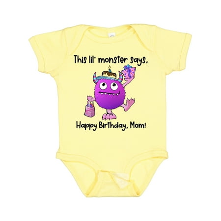 Inktastic This Lil Monster Says Happy Birthday Mom Gift Baby Boy or Baby Girl Bodysuit
Inktastic This Lil Monster Says Happy Birthday Mom Gift Baby Boy or Baby Girl Bodysuit