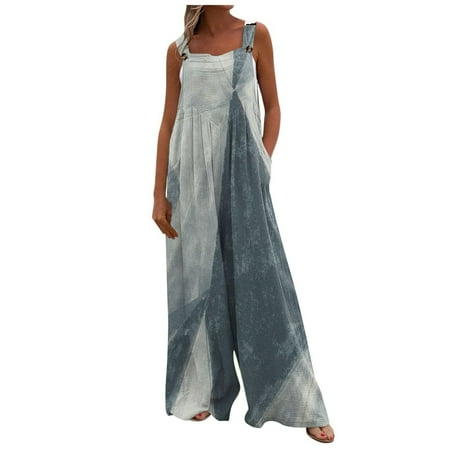 Dyegold Jumpsuits for Women Casual Jumpsuit Rompers for Women Casual Boho Wild Leg Overalls Floral Print Square Neck Sleeveless Spaghetti Strap Rompers
Dyegold Jumpsuits for Women Casual Jumpsuit Rompers for Women Casual Boho Wild Leg Overalls Floral Print Square Neck Sleeveless Spaghetti Strap Rompers