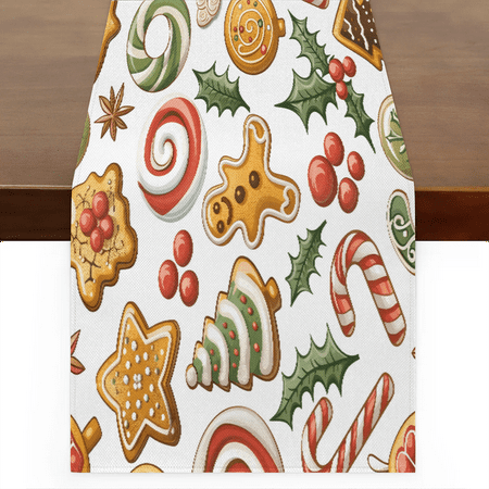 Qzaxky Table Runner Boho Table Runner Christmas Gingerbread Man Cane Donuts Bohemian Boho Outdoor Table Runner Decoration for Indoor Outdoor Home Dinner Party Wedding Decor 13 x 60 Inch
Qzaxky Table Runner Boho Table Runner Christmas Gingerbread Man Cane Donuts Bohemian Boho Outdoor Table Runner Decoration for Indoor Outdoor Home Dinner Party Wedding Decor 13 x 60 Inch