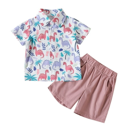 Toddler Boys Short Sleeve Cartoon Dinosaur Printed T-Shirt Tops Shorts Kids Gentleman Outfits Infant Baby Fashion Dailywear Child Clothing
Toddler Boys Short Sleeve Cartoon Dinosaur Printed T-Shirt Tops Shorts Kids Gentleman Outfits Infant Baby Fashion Dailywear Child Clothing