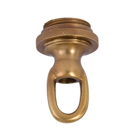 B&P Lamp® Cast Antique Brass Finish Screw Collar Canopy Set
