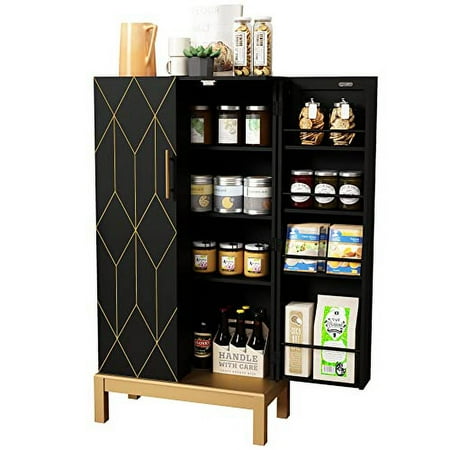 45 Storage Cabinet with Doors and Adjustable Shelves Food Pantry Cabinet for Kitchen Dining Room Living Room and Garage Gold Lines and Legs White.
45 Storage Cabinet with Doors and Adjustable Shelves Food Pantry Cabinet for Kitchen Dining Room Living Room and Garage Gold Lines and Legs White.