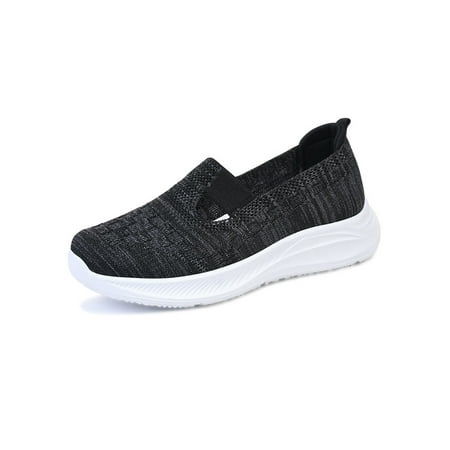 Sanviglor Ladies Walking Shoes Comfort Casual Sneakers Mesh Flats Jogging Breathable Solid Color Loafers Soft Slip On Sneaker Black Gray 5.5
Sanviglor Ladies Walking Shoes Comfort Casual Sneakers Mesh Flats Jogging Breathable Solid Color Loafers Soft Slip On Sneaker Black Gray 5.5