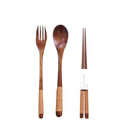 Christmas Clearance! SuoKom 3Pcs Set Wooden Natural Cutlery Wooden Chopsticks Spoon fork Set 8.5inch
Christmas Clearance! SuoKom 3Pcs Set Wooden Natural Cutlery Wooden Chopsticks Spoon fork Set 8.5inch