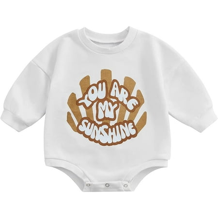 PIKADINGNIS Unisex Baby Girl Boy Crewneck Rainbow Sweatshirt Romper Oversized Long Sleeve Letters Printed One Piece Bodysuit Tops
PIKADINGNIS Unisex Baby Girl Boy Crewneck Rainbow Sweatshirt Romper Oversized Long Sleeve Letters Printed One Piece Bodysuit Tops