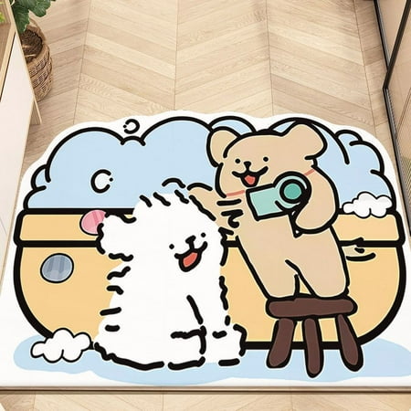 Cartoon Puppy Tailable Foot Mat Entrance Entrance Mud Scraping and Dust Removal Crystal Velvet Floor Mat Non-Slip Entrance Floor Mat
Cartoon Puppy Tailable Foot Mat Entrance Entrance Mud Scraping and Dust Removal Crystal Velvet Floor Mat Non-Slip Entrance Floor Mat