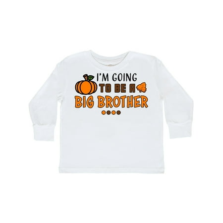 Inktastic Thanksgiving Brother Gift Toddler Boy Girl Long Sleeve T-Shirt