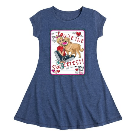 Barbie - You re The Sweetest Barbie - Toddler And Youth Girls Fit And Flare Dress
Barbie - You re The Sweetest Barbie - Toddler And Youth Girls Fit And Flare Dress