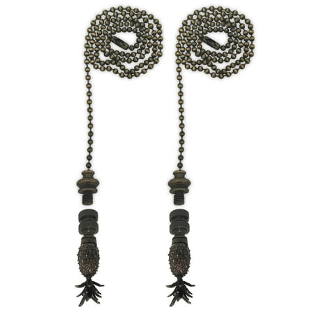 Royal Designs Fan Pull Chain with Vintage Pineapple Finial – Antique Brass – Set of 2
Royal Designs Fan Pull Chain with Vintage Pineapple Finial – Antique Brass – Set of 2