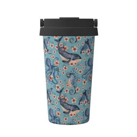 KLL Underwater Animals and Flowers Pattern Stainless Steel Vacuum Insulated Tumbler - Carry Insulated Coffee Mug - Reusable Insulated Cold Brew Iced Coffee Cup Thermos
KLL Underwater Animals and Flowers Pattern Stainless Steel Vacuum Insulated Tumbler - Carry Insulated Coffee Mug - Reusable Insulated Cold Brew Iced Coffee Cup Thermos